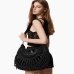 Сумка Twinset с аппликацией Oval T, с ручками через плечо черный 43x9х30 см 251TD8190-00006