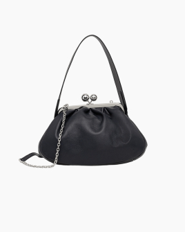 Сумка Max Mara Cubico Bag Medium, клатч у шкірі наппа чорний 30x12x22 см 2525516194 099