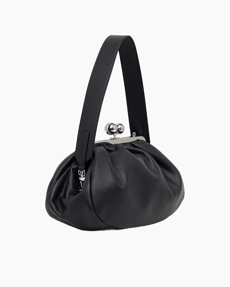 Сумка Max Mara Cubico Bag Medium, клатч в коже наппа черный 30x12x22 см 2525516194 099