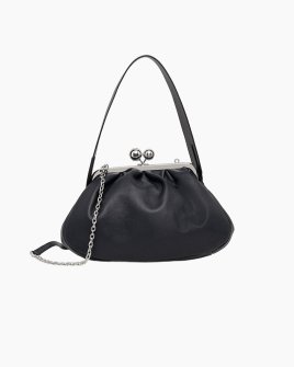 Сумка Max Mara Cubico Bag Medium, клатч у шкірі наппа чорний 30x12x22 см 2525516194 099 Сумка Max Mara Cubico Bag Medium, клатч у шкірі наппа чорний 30x12x22 см 2525516194 099