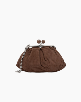 Сумка Max Mara Wkavalois Bag small, клатч замша коричневий 21x9x12 см 2615511014 013