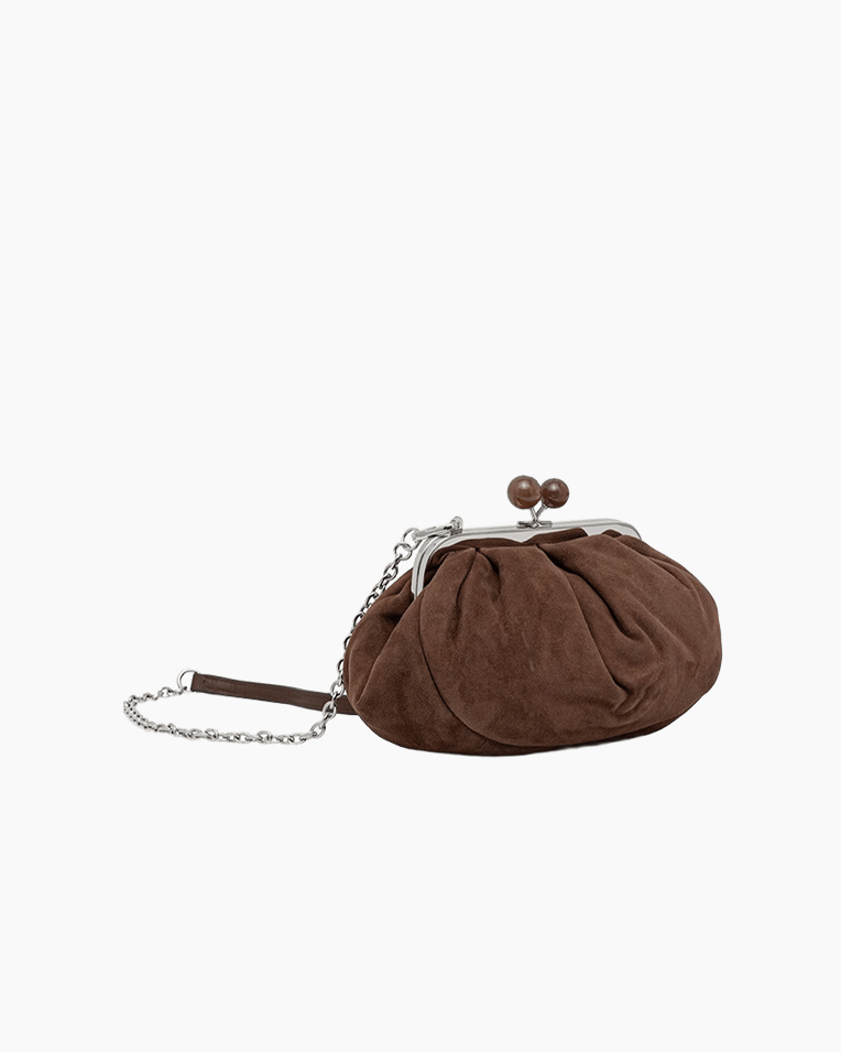 Сумка Max Mara Wkavalois Bag small, клатч замша коричневый 21x9x12 см 2615511014 013