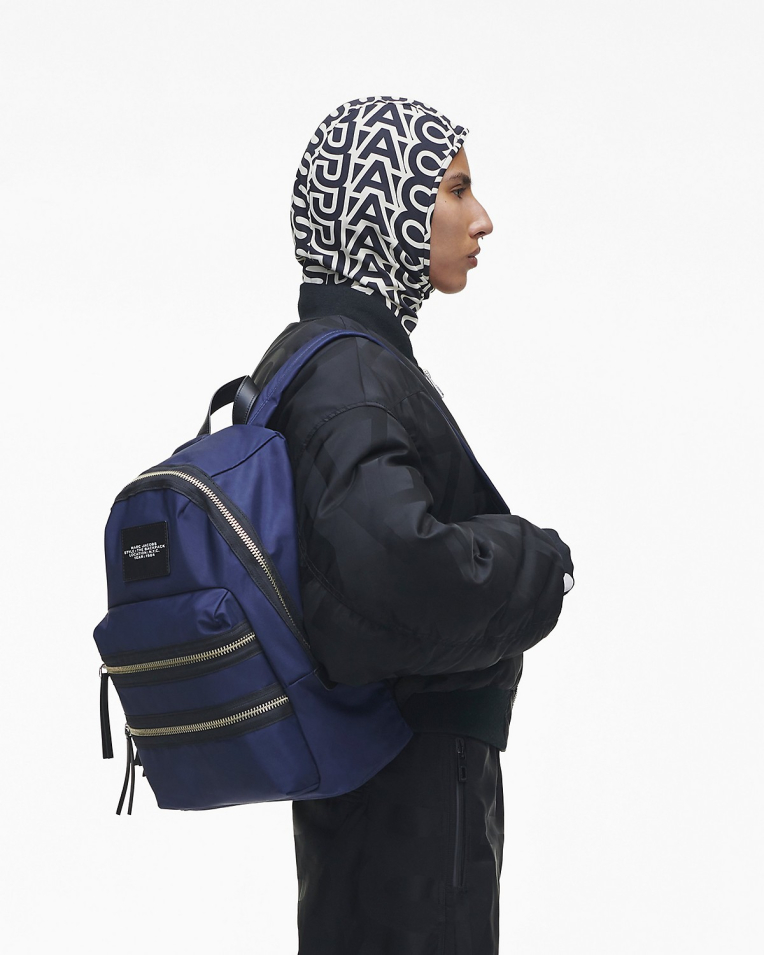 Рюкзак Marc Jacobs The biker nylon large backpack большой нейлон синий 30x13х42 см 2F3HBP028H02