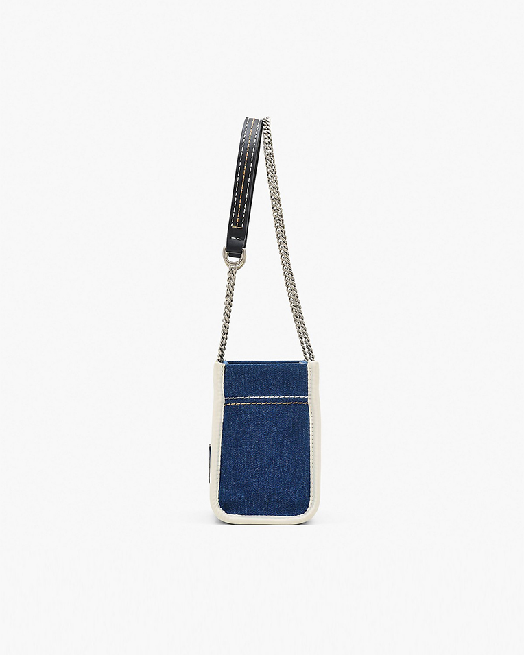 Сумка Marc Jacobs The Denim Chain Crossbody Tote Bag через плече бавовна денім синій 26x13х21 см 2F4HCR016H05473 Сумка Marc Jacobs The Denim Chain Crossbody Tote Bag через плече бавовна денім синій 26x13х21 см 2F4HCR016H05473