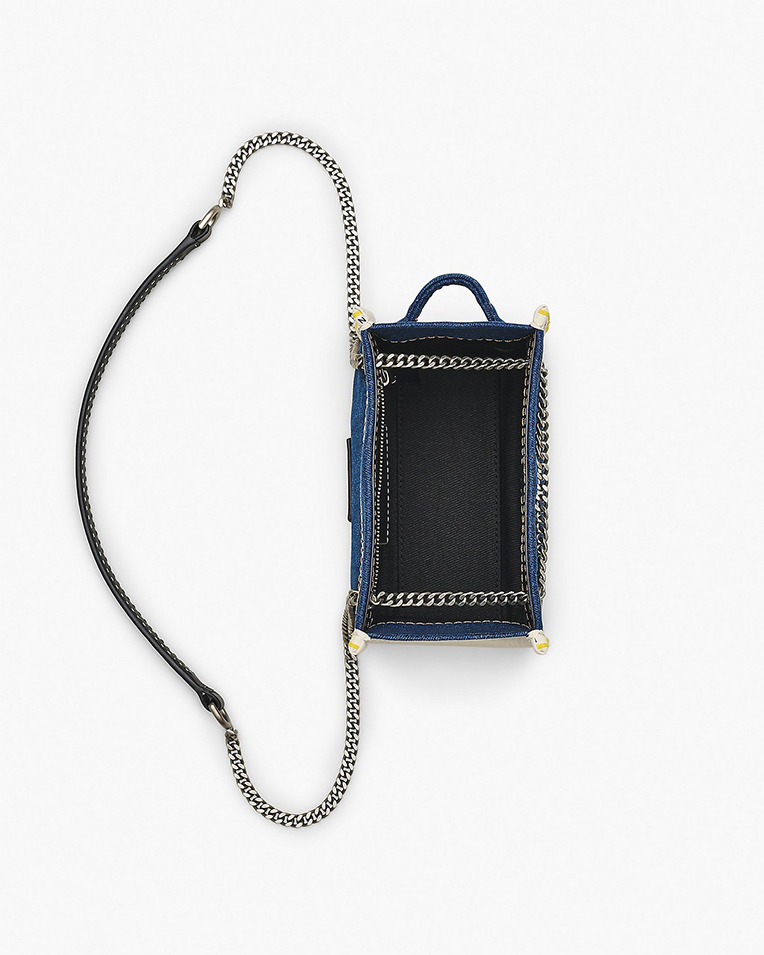 Сумка Marc Jacobs The Denim Chain Crossbody Tote Bag через плече бавовна денім синій 26x13х21 см 2F4HCR016H05473 Сумка Marc Jacobs The Denim Chain Crossbody Tote Bag через плече бавовна денім синій 26x13х21 см 2F4HCR016H05473
