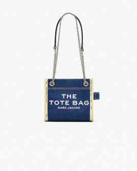 Сумка Marc Jacobs The Denim Chain Crossbody Tote Bag через плече бавовна денім синій 26x13х21 см 2F4HCR016H05473 Сумка Marc Jacobs The Denim Chain Crossbody Tote Bag через плече бавовна денім синій 26x13х21 см 2F4HCR016H05473