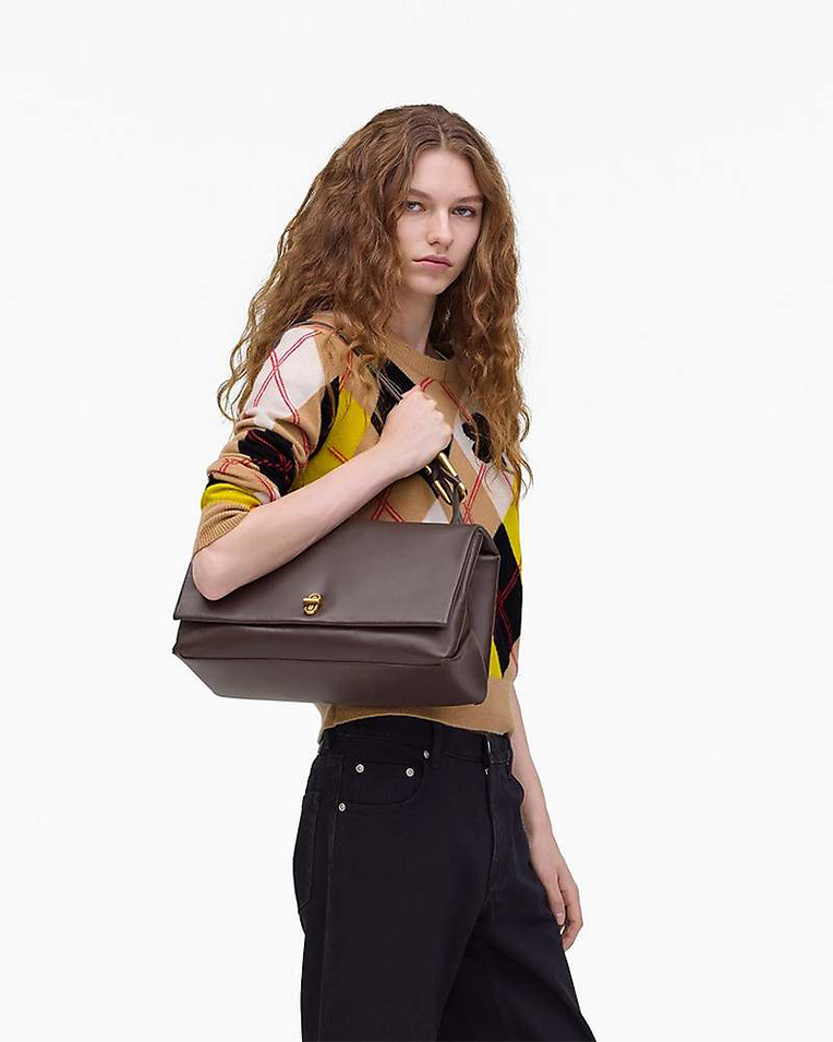 Сумка Marc Jacobs The Large Dual Bag через плече кожа шоколад 35x18х18 см 2F4HSH011H04 905
