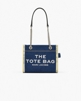 Сумка Marc Jacobs The Denim Chain Small Bag через плече хлопок деним синий 26x13х21 см 2F4HTT029H05473