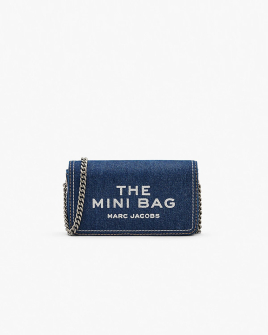 Сумка Marc Jacobs The Denim Chain Mini Bag через плече хлопок деним синий 20x5х11 см 2F4SMN010S03473