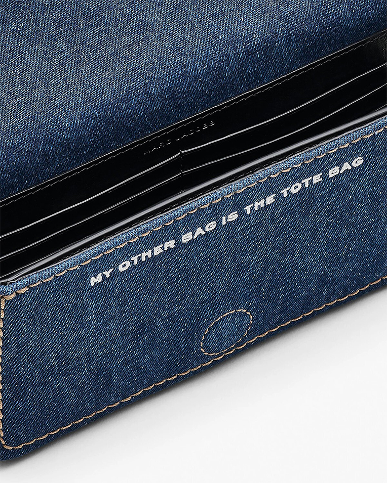 Сумка Marc Jacobs The Denim Chain Mini Bag через плече бавовна денім синій 20x5х11 см 2F4SMN010S03473