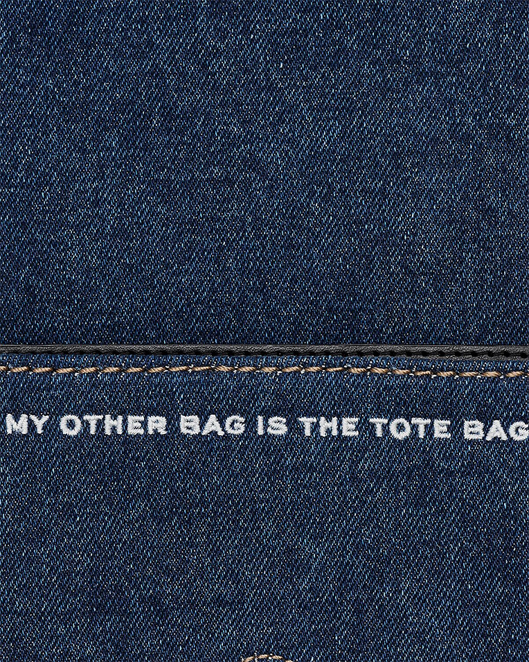 Сумка Marc Jacobs The Denim Chain Mini Bag через плече бавовна денім синій 20x5х11 см 2F4SMN010S03473