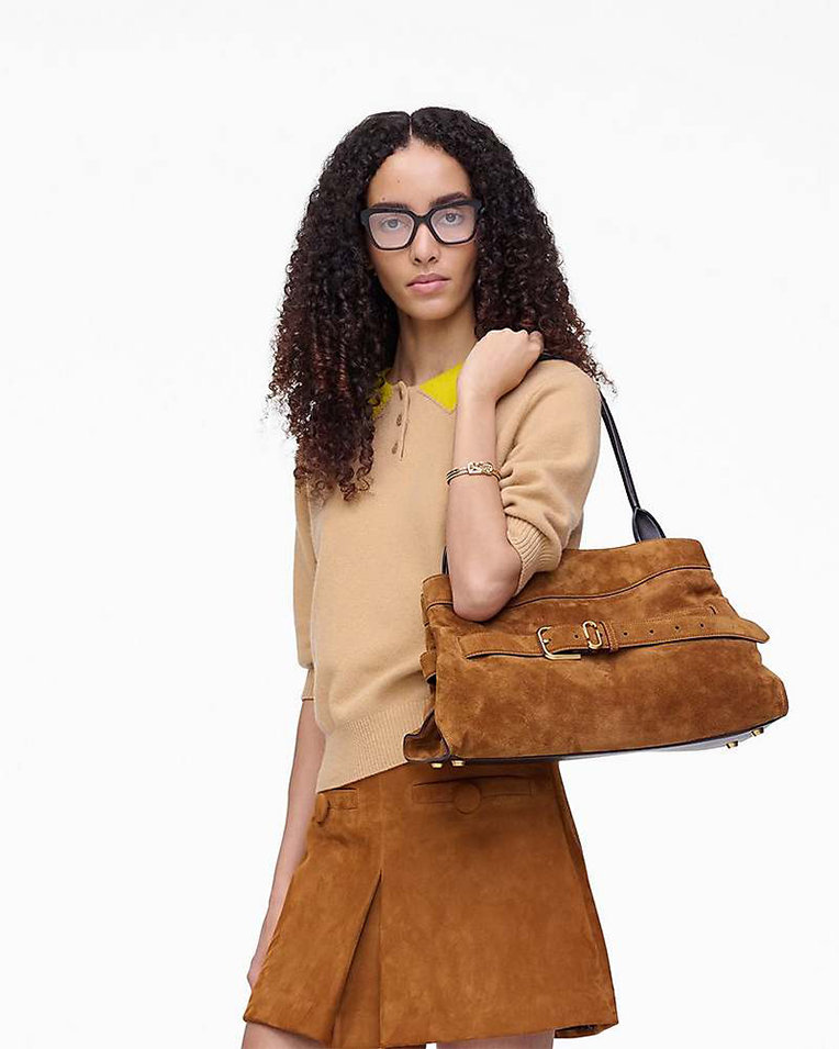 Сумка Marc Jacobs The Suede Dakota Satchel через плече замша коричневый 40x16х27 см 2F5HSC009H01 860