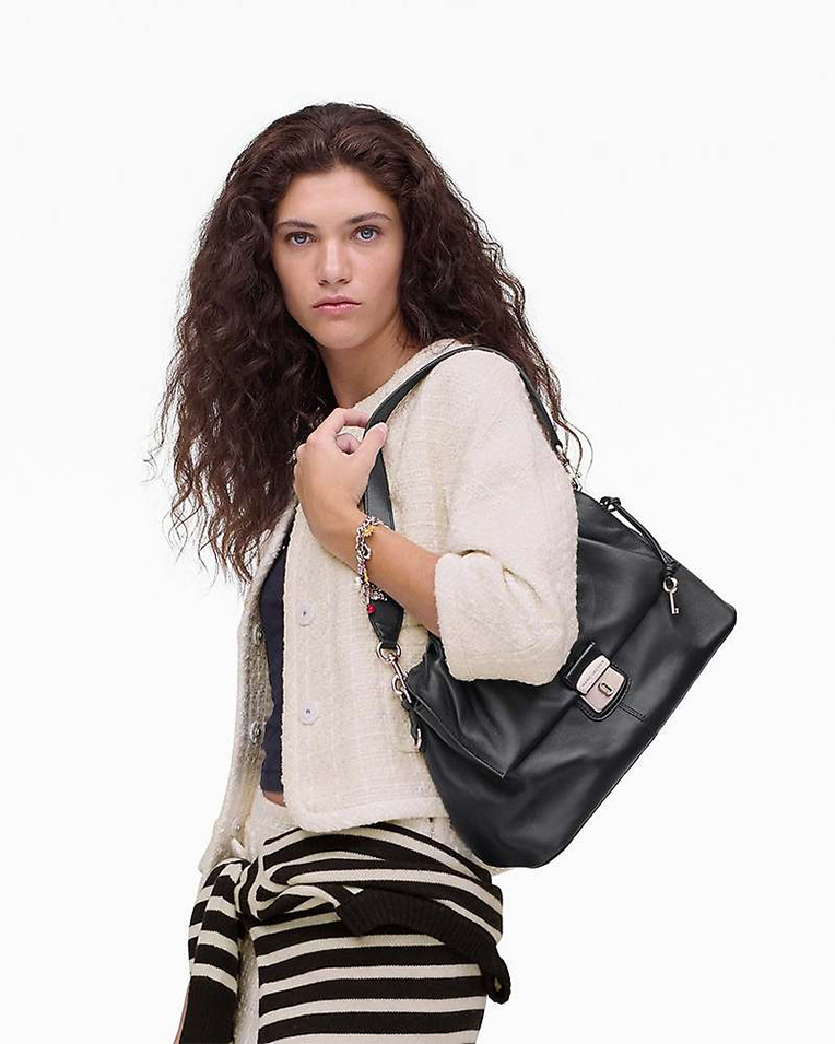 Сумка Marc Jacobs The Suede Cristina Messenger через плече кожа черный 34x12х22 см 2R5HMS002H01 001