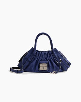 Сумка Marc Jacobs The Suede Cristina Small Satchel через плече замша синій 32x8х10 см 2R5HSC027H010 410
