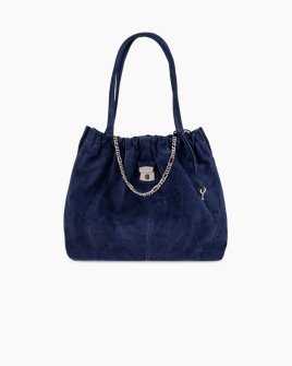 Сумка Marc Jacobs The Suede Cristina Tote через плече замша синій 43x15х28 см 2R5HTT022H01 410 Сумка Marc Jacobs The Suede Cristina Tote через плече замша синій 43x15х28 см 2R5HTT022H01 410
