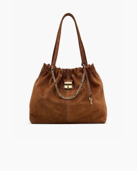Сумка Marc Jacobs The Suede Cristina Tote через плече замша коричневый 43x15х28 см 2R5HTT022H01 860