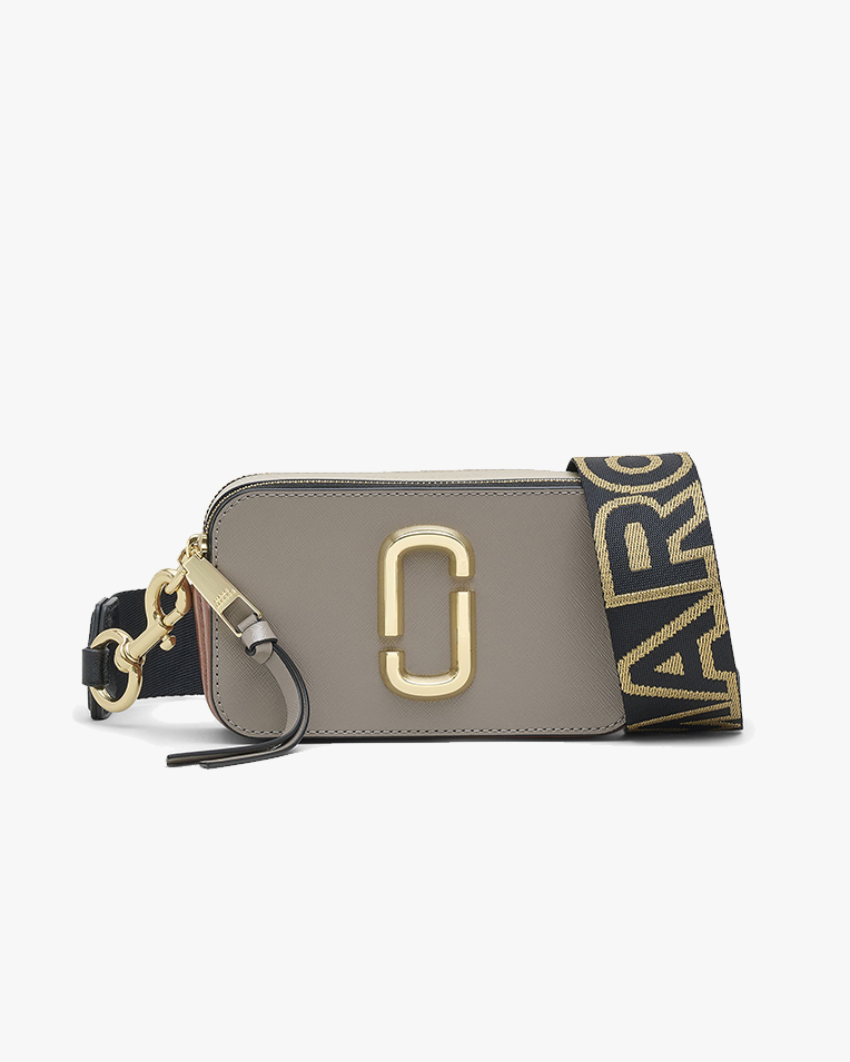 Сумка Marc Jacobs The Snapshot Bag Cement Multi, через плечо гладкая кожа бежевый 18x6х11 см 2S3HCR500H03-033