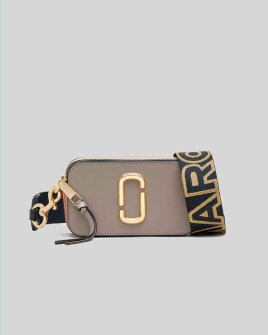 Сумка Marc Jacobs Snapshot Cement Multi Bag через плече гладка шкіра сіро-коричневий 18x6х11 см 2S3HCR500H03-056