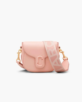 Сумка Marc Jacobs Covered J Marc Small Saddle Bag через плече гладка шкіра рожевий 16x7х21 см 2S3HMS003H03 624