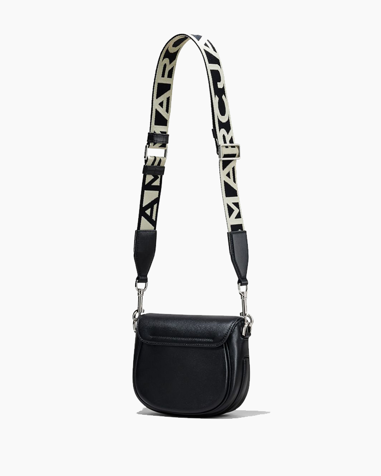 Сумка Marc Jacobs The Covered J Marc Small Saddle Bag, через плечо кожа черный 20x7х16 см 2S3HMS003H03001
