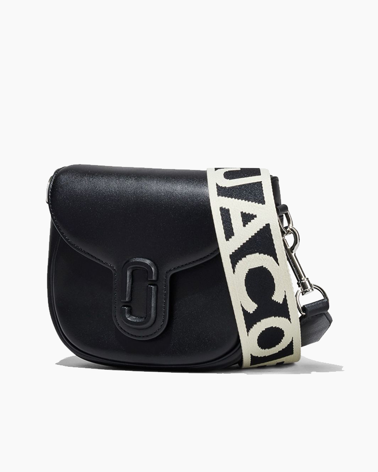 Сумка Marc Jacobs The Covered J Marc Small Saddle Bag, через плечо кожа черный 20x7х16 см 2S3HMS003H03001