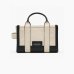 Сумка Marc Jacobs The Colorblock Leather Micro Tote Bag, тоут кожа белый с черным 18x10х15 см 2S4HCR065H02 112