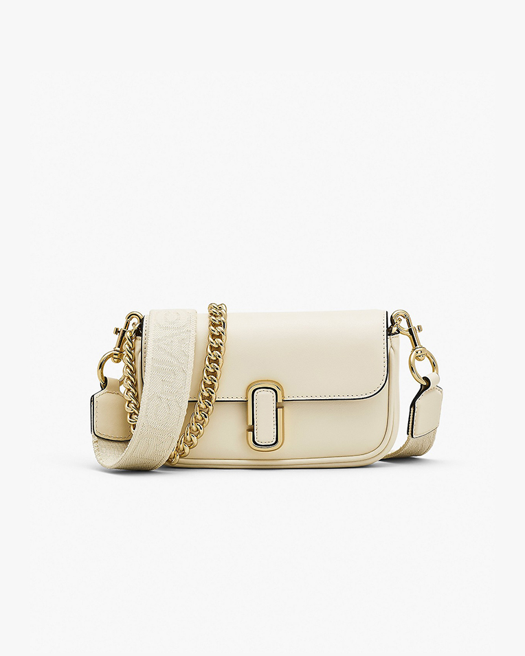 Сумка Marc Jacobs The J Marc Mini Shoulder Bag Cloud White, через плечо гладкая кожа кремовый мини 19x4х11 см 2S4HCR089H02