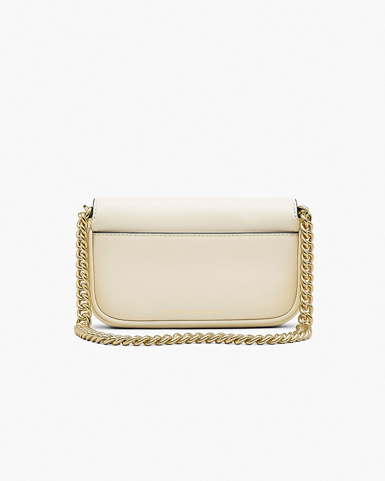 Сумка Marc Jacobs The J Marc Mini Shoulder Bag Cloud White, через плечо гладкая кожа кремовый мини 19x4х11 см 2S4HCR089H02