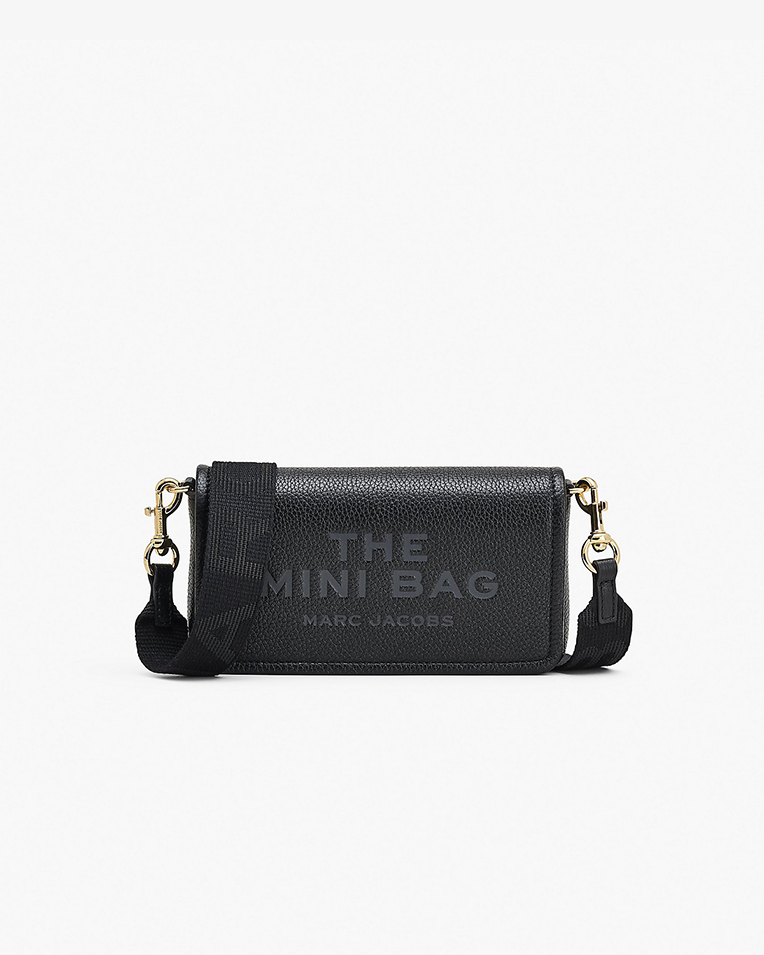Сумка Marc Jacobs Leather Mini Bag, зерниста шкіра чорний 20x4х12 см 2S4SMN080S02-001