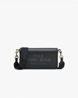 Сумка Marc Jacobs The Leather Mini Bag, зернистая кожа черный 20x4х12 см 2S4SMN080S02-001