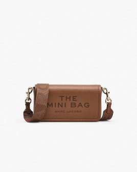 Сумка Marc Jacobs Leather Mini Bag, зерниста шкіра карамель 20x4х12 см 2S4SMN080S02-212