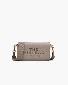 Сумка Marc Jacobs Leather Mini Bag, зерниста шкіра сіро бежевий 20x4х12 см 2S4SMN080S02055