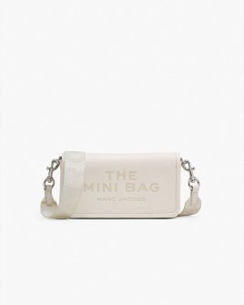 Сумка Marc Jacobs The Leather Mini Bag, зернистая кожа слоновая кость 20x4х12 см 2S4SMN080S02137