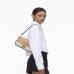 Сумка Marc Jacobs The Colorblock Large Clover Shoulder Bag через плечо гладкая кожа бежевый и белый 15x8х26 см 2S5HSH022H02 233