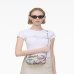 Сумка жіноча Marc Jacobs The Sticker Clover Shoulder Bag у зернистій шкірі білий з нашивками 2S5HSH027H02 101