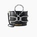 Сумка Just Cavalli Knot через плече со змеиным принтом черный 20x14х24 см 80RA4BR1ZSE01