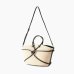 Сумка Just Cavalli Knot Tote Bag через плече с черныіми деталями бежевый 45x16х30 см 80RA4BR2ZSE02