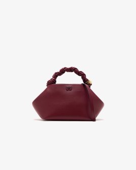 Сумка Ganni Bou Bag small бордовый 28х14х17 см A5313