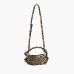 Сумка Ganni Bou Bag mini анималистический принт 25х11х11.5 см A5817