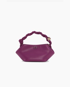 Сумка Ganni Bou Bucket mini, мини сумка фиолетовый 11х11х25 см A6511088