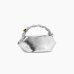 Сумка Ganni croc patent Bou Bucket серебро 25x11х11,5 см A6595