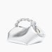 Сумка Ganni Bou Bag small срібляста 28х14х17 см A6609