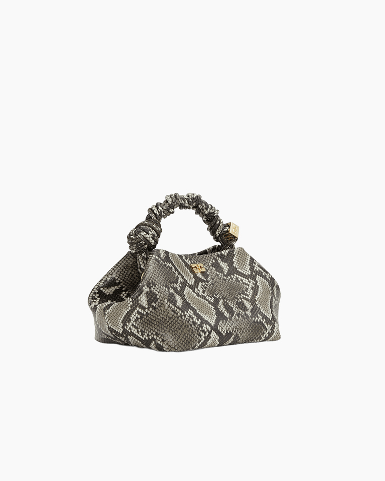 Сумка Ganni Bou Bag small шоппер анималистическим принтом 28х14х17 см A6758
