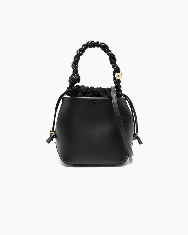 Сумка Ganni Bou Bucket Bag черный 18x13х18,5 см A6934