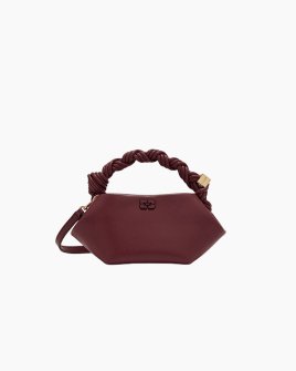 Сумка Ganni Bou Bag mini бордовый 25х11х11.5 см A6947
