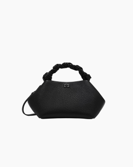 Сумка Ganni Bou Bag small тоут чорний 28х14х17 см A6955