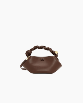 Сумка Ganni Bou Bucket шоппер коричневий 25х11х11.5 см A7280