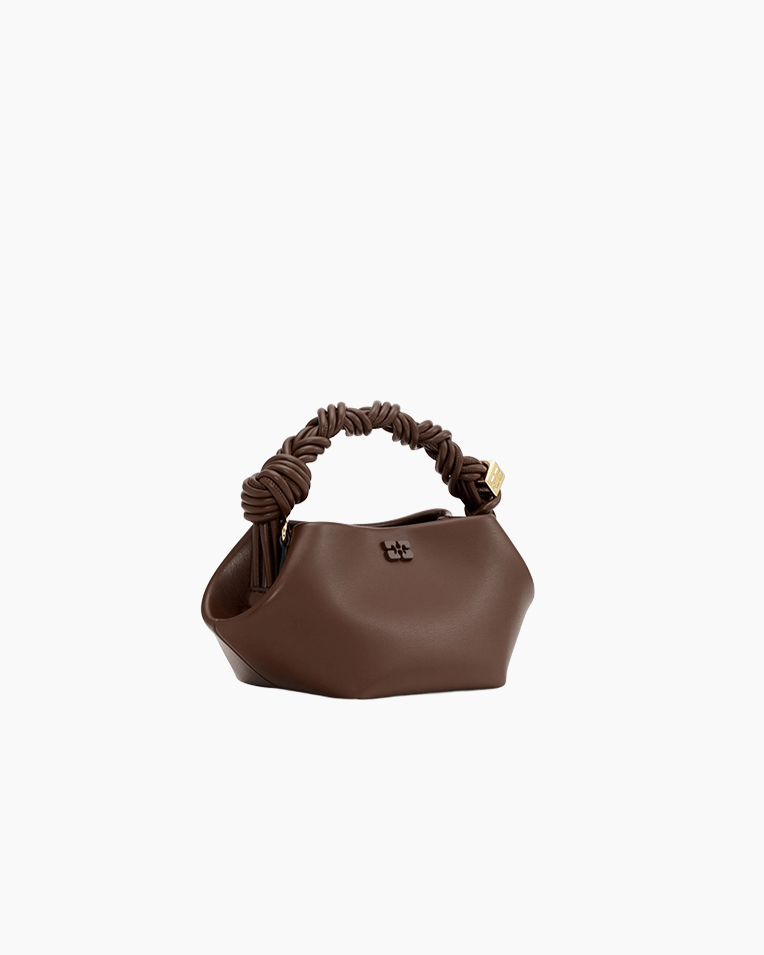 Сумка Ganni Bou Bag mini шоппер коричневый 25х11х11.5 см A7280