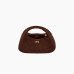 Сумка Ganni Suede Mini Hobo Bag хабо замша коричневый 24,5x12х24 см B2070016 Сумка Ganni Suede Mini Hobo Bag хабо замша коричневый 24,5x12х24 см B2070016
