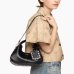 Сумка Ganni Mini Hobo Bag Studs хабо чёрная с застёжками 24x13х19 см B2070100